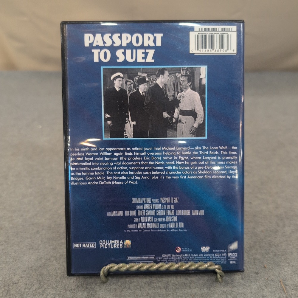 Passport to Suez DVD Warren William The Lone Wolf Ann Savage Spy Thriller 1943 - Picture 2 of 2